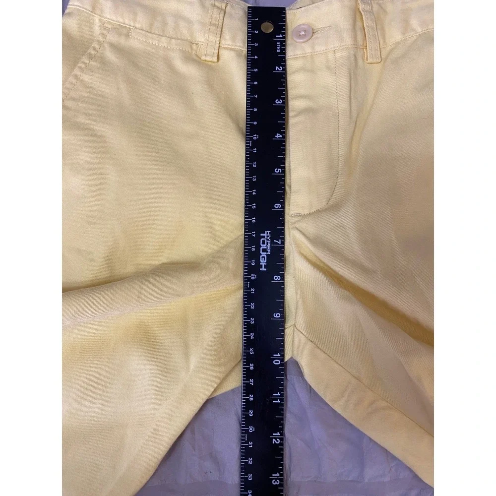 Polo Ralph Lauren Boys Size 12 Yellow Oxford Long‎ Shorts Chino Casual Preppy